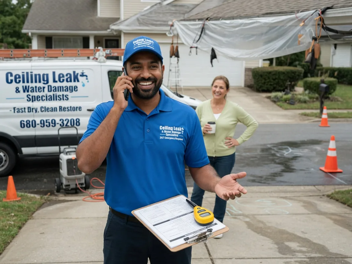 Ceiling Leak Cleanup Newkirk, OK FAQs